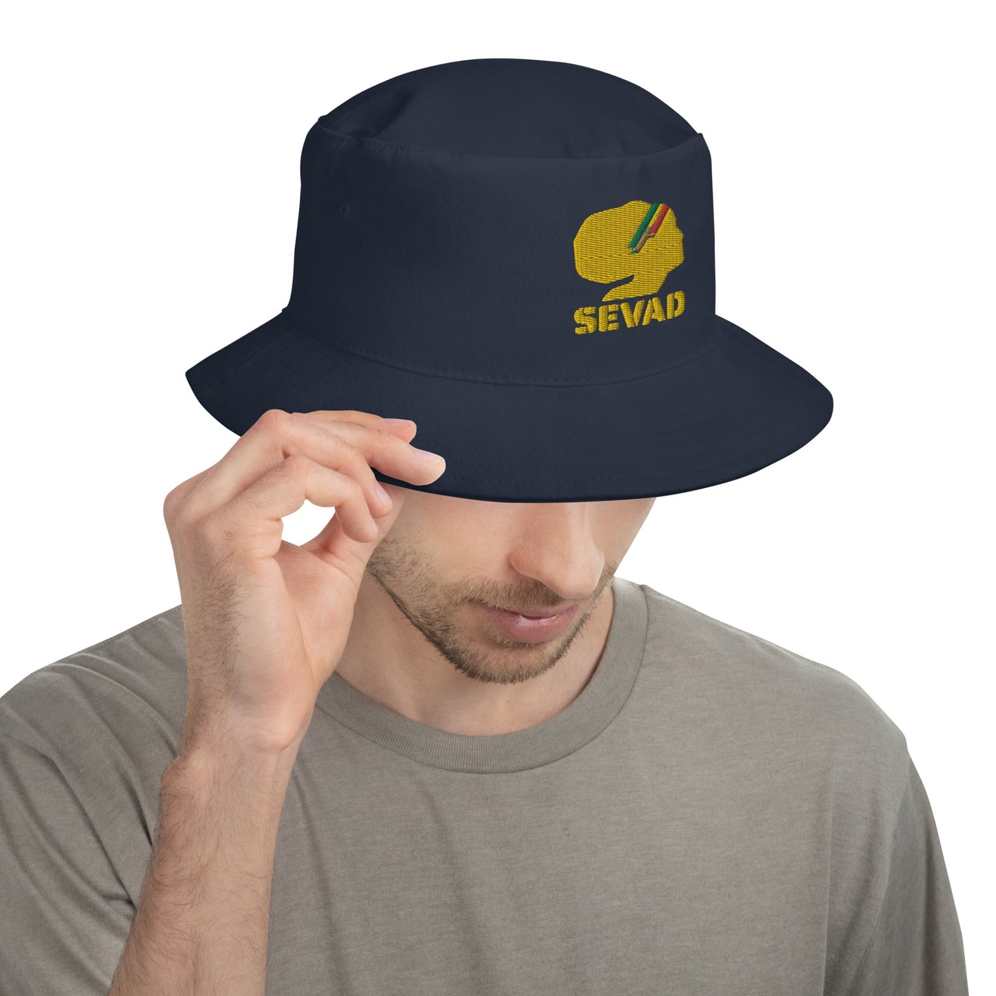 SEVAD: Bucket Hat - SEVAD MUSIC HOUSE - Bucket Hat - SEVAD MUSIC HOUSE - 5057382_10736 - Navy - - SEVAD: Bucket Hat