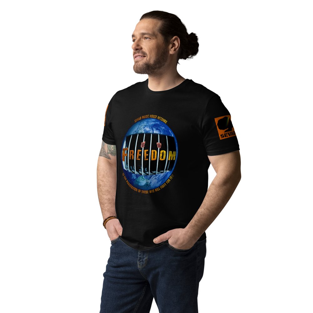 Freedom: Unisex organic cotton t-shirt - SEVAD MUSIC HOUSE - T-Shirt - SEVAD MUSIC HOUSE - 3494166_11864 - White - S - Freedom: Unisex organic cotton t-shirt