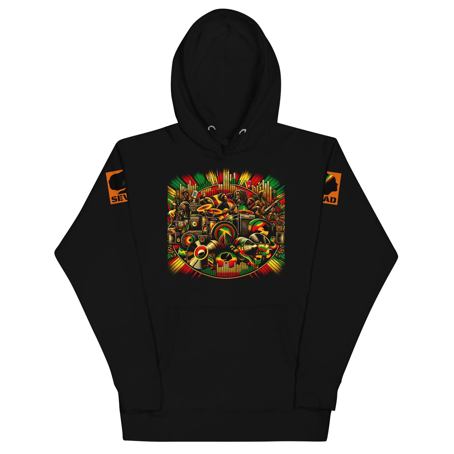 Island Beats: Unisex Hoodie - SEVAD MUSIC HOUSE - Hoodie - SEVAD MUSIC HOUSE - 7377207_10779 - Black - S - Island Beats: Unisex Hoodie