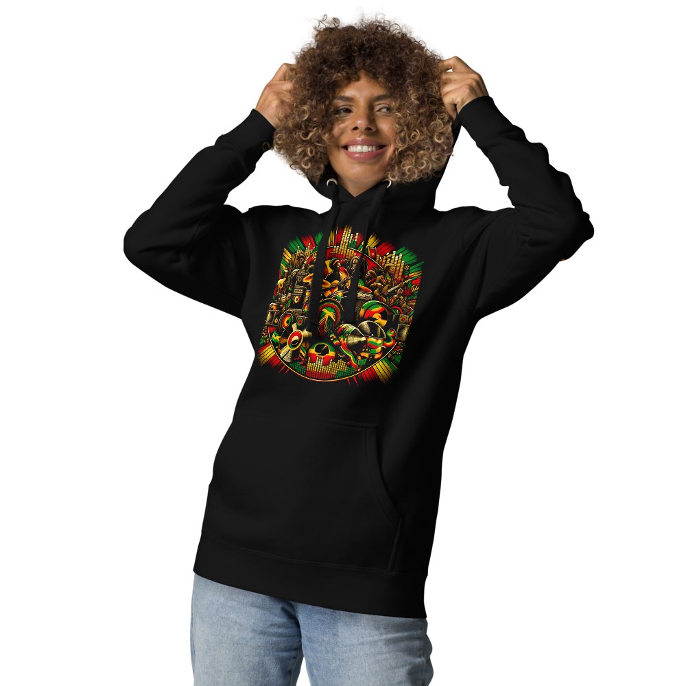 Island Beats: Unisex Hoodie - SEVAD MUSIC HOUSE - Hoodie - SEVAD MUSIC HOUSE - 7377207_10779 - Black - S - Island Beats: Unisex Hoodie