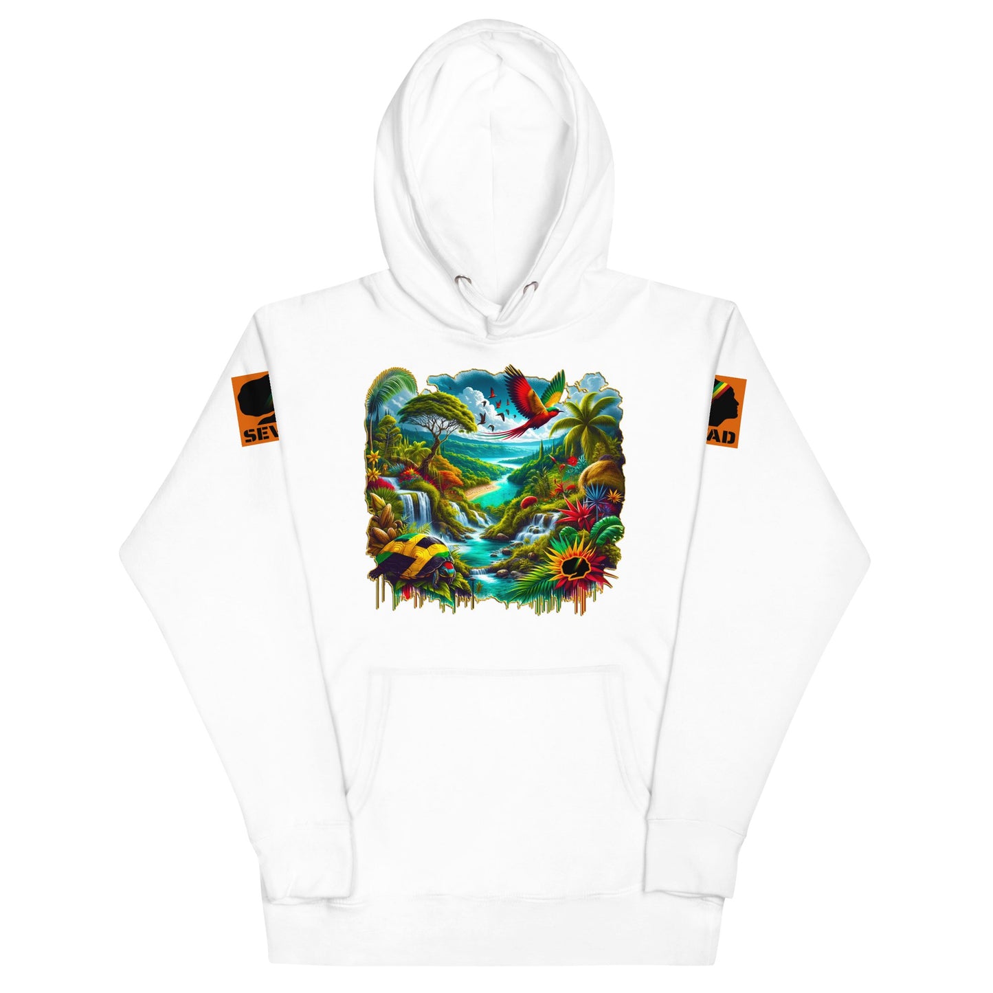 Island Paradise: Unisex Hoodie - SEVAD MUSIC HOUSE - Hoodie - SEVAD MUSIC HOUSE - 9771977_10774 - White - S - Island Paradise: Unisex Hoodie