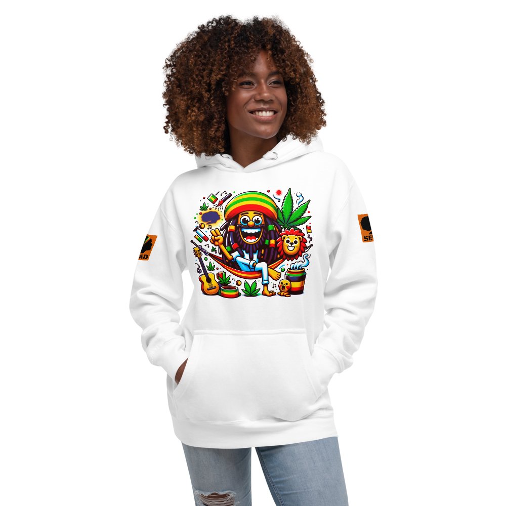 Joyful Riddims: Unisex Hoodie - SEVAD MUSIC HOUSE - Hoodie - SEVAD MUSIC HOUSE - 9026036_10774 - White - S - Joyful Riddims: Unisex Hoodie