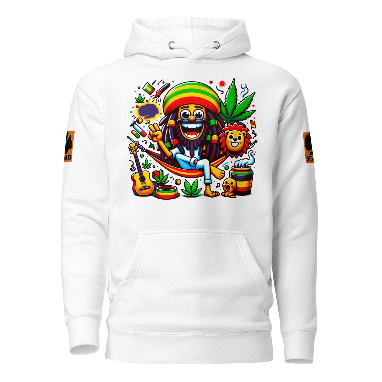 Joyful Riddims: Unisex Hoodie - SEVAD MUSIC HOUSE - Hoodie - SEVAD MUSIC HOUSE - 9026036_10774 - White - S - Joyful Riddims: Unisex Hoodie