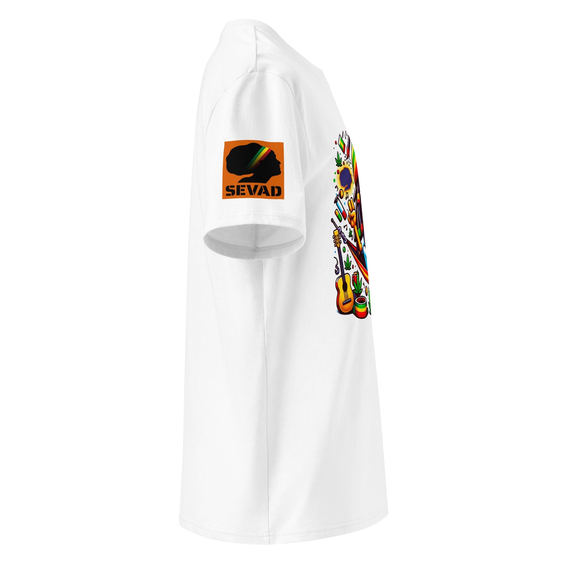 Joyful Riddims: Unisex organic cotton t-shirt - SEVAD MUSIC HOUSE - T-Shirt - SEVAD MUSIC HOUSE - 4624221_11864 - White - S - Joyful Riddims: Unisex organic cotton t-shirt