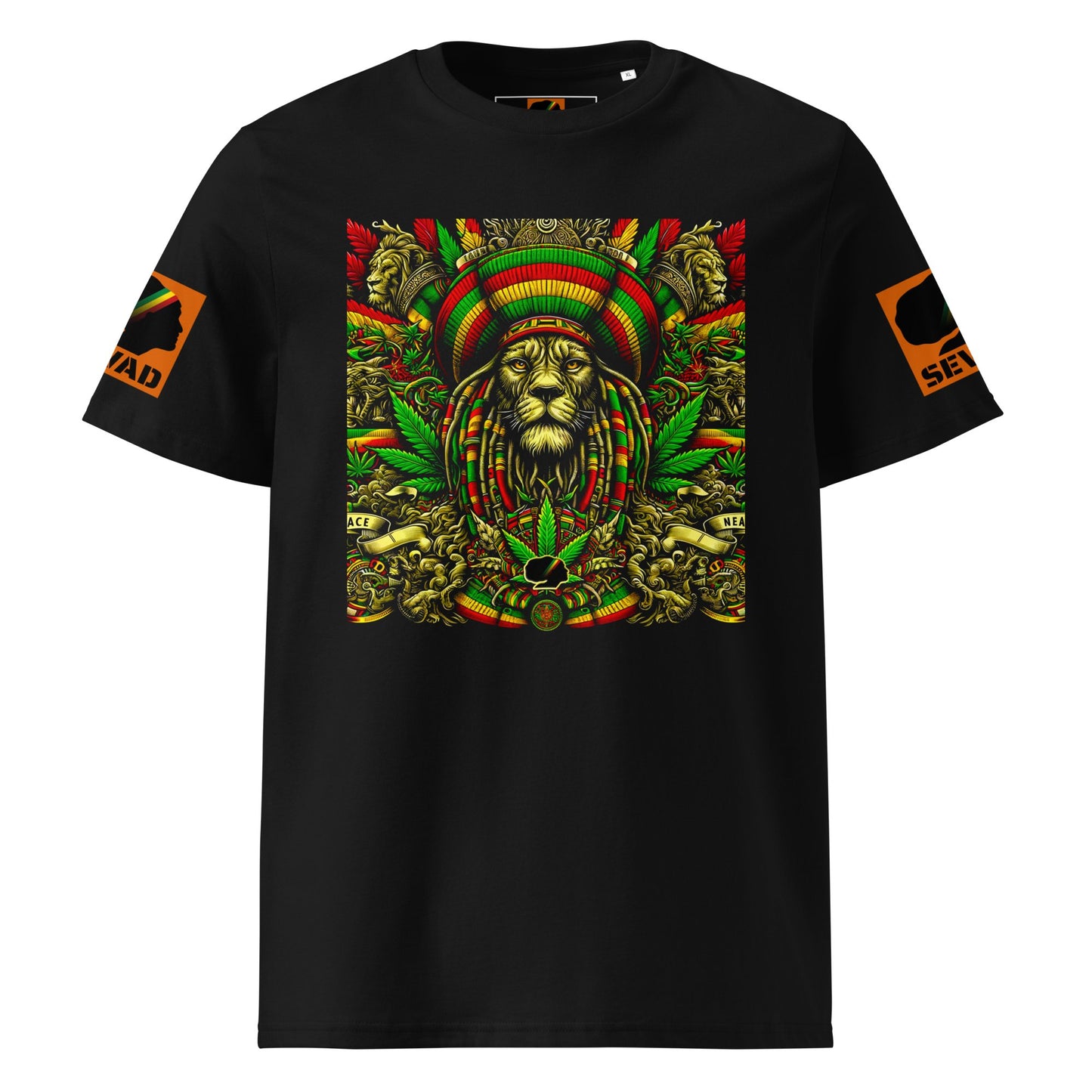 Lion’s Peace: Unisex organic cotton t-shirt - SEVAD MUSIC HOUSE - T-Shirt - SEVAD MUSIC HOUSE - 5171715_11869 - Black - S - Lion’s Peace: Unisex organic cotton t-shirt