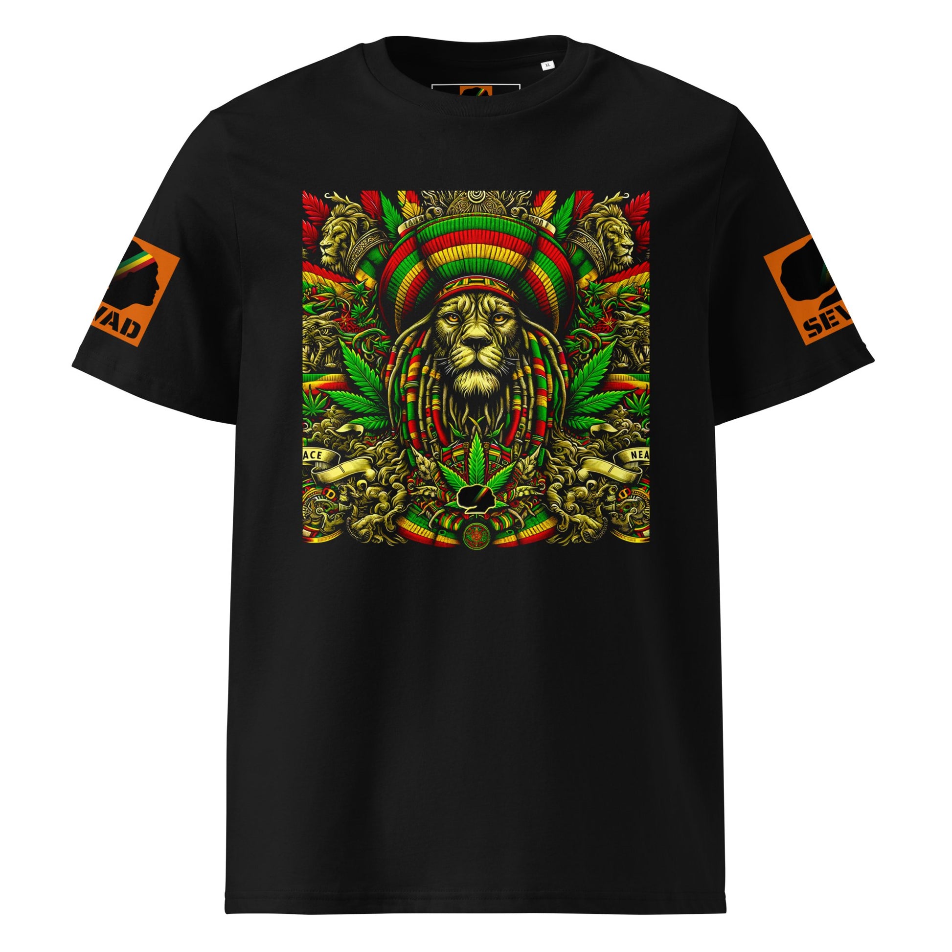 Lion’s Peace: Unisex organic cotton t-shirt - SEVAD MUSIC HOUSE - T-Shirt - SEVAD MUSIC HOUSE - 5171715_11869 - Black - S - Lion’s Peace: Unisex organic cotton t-shirt