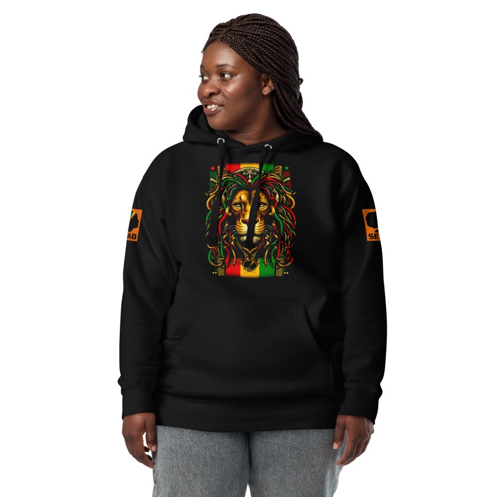 Majestic Mane: Unisex Hoodie - SEVAD MUSIC HOUSE - Hoodie - SEVAD MUSIC HOUSE - 2032397_10779 - Black - S - Majestic Mane: Unisex Hoodie