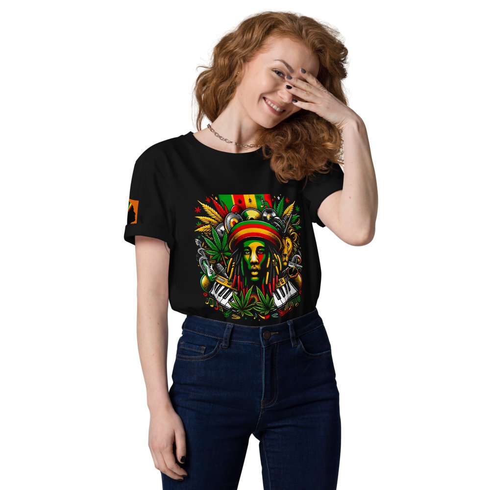 Rasta Reggae Revival: Unisex organic cotton t-shirt - SEVAD MUSIC HOUSE - T-Shirt - SEVAD MUSIC HOUSE - 3840658_11869 - Black - S - Rasta Reggae Revival: Unisex organic cotton t-shirt