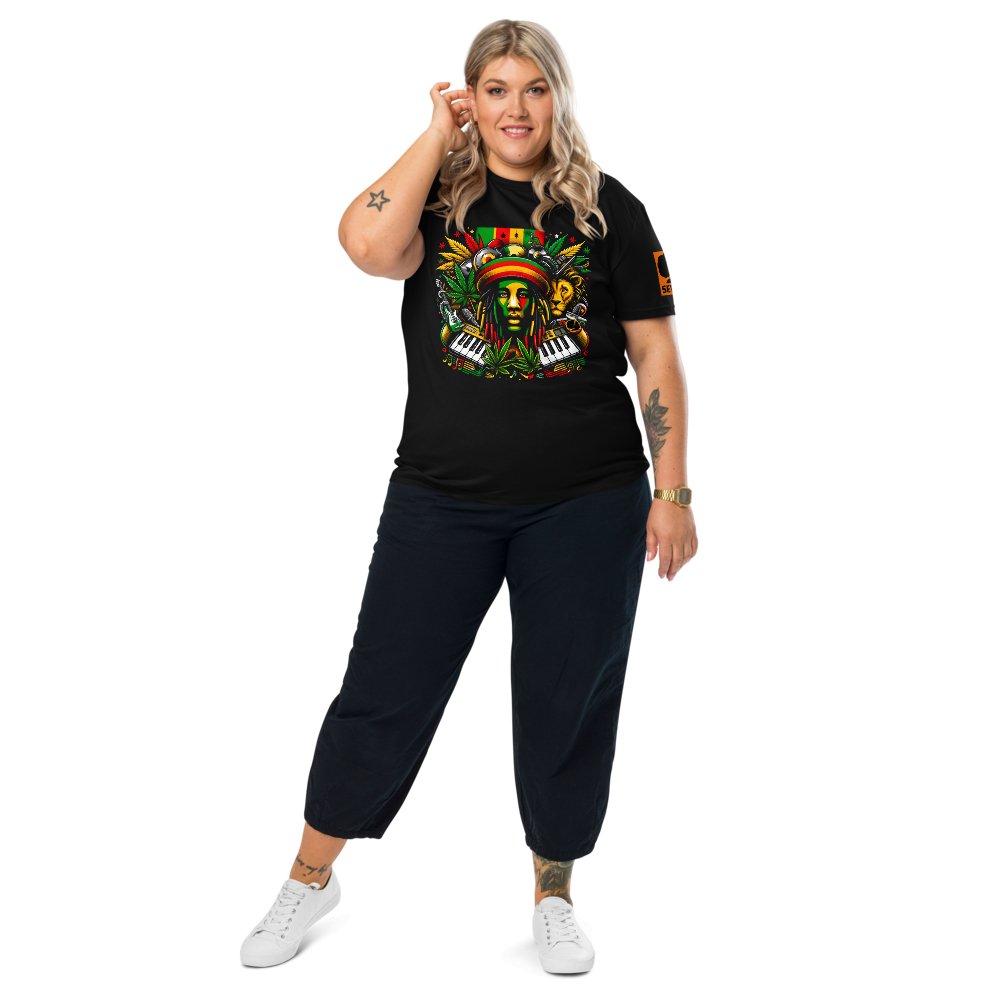 Rasta Reggae Revival: Unisex organic cotton t-shirt - SEVAD MUSIC HOUSE - T-Shirt - SEVAD MUSIC HOUSE - 3840658_11869 - Black - S - Rasta Reggae Revival: Unisex organic cotton t-shirt