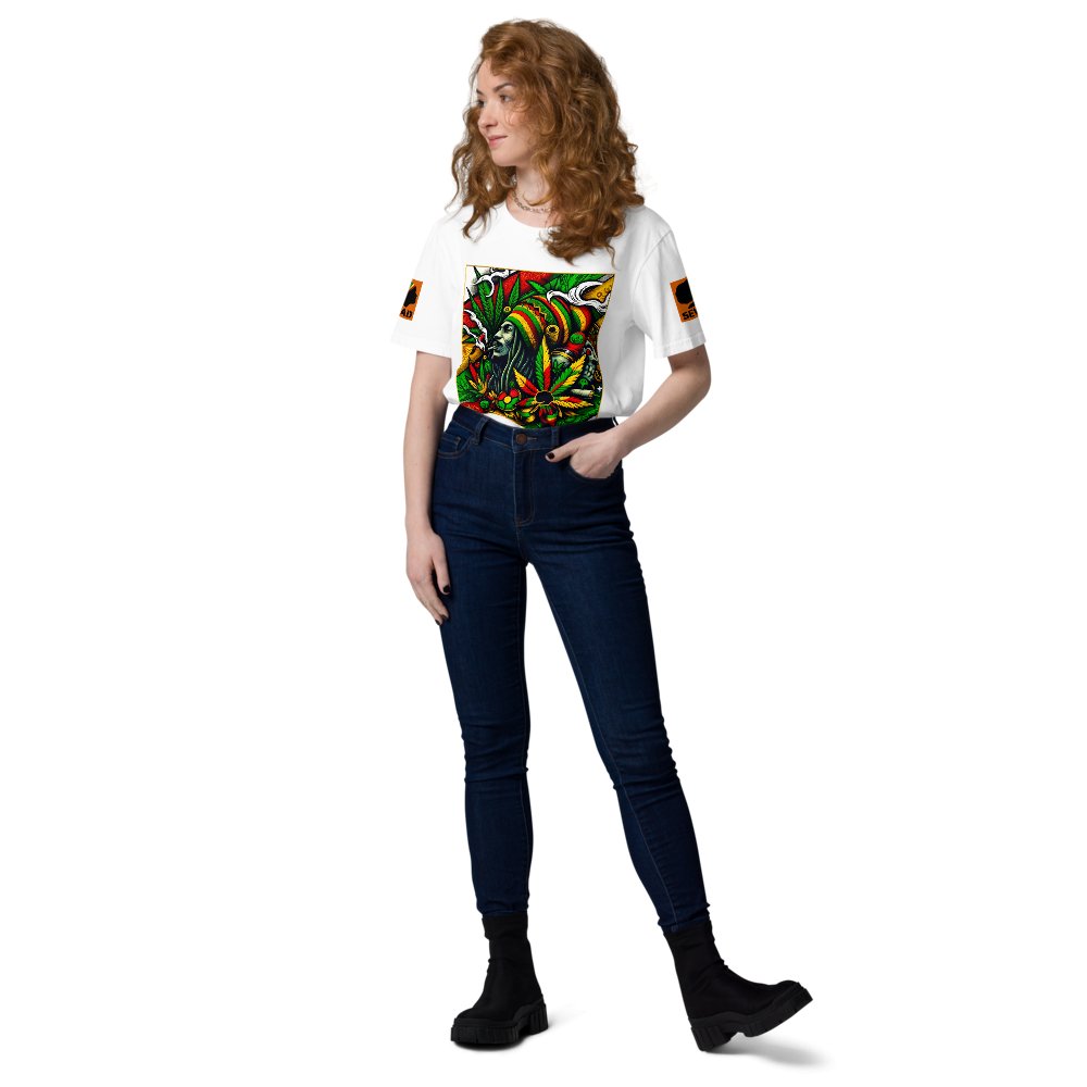 Rasta Reverie: Unisex organic cotton t-shirt - SEVAD MUSIC HOUSE - T-Shirt - SEVAD MUSIC HOUSE - 6750568_11864 - White - S - Rasta Reverie: Unisex organic cotton t-shirt