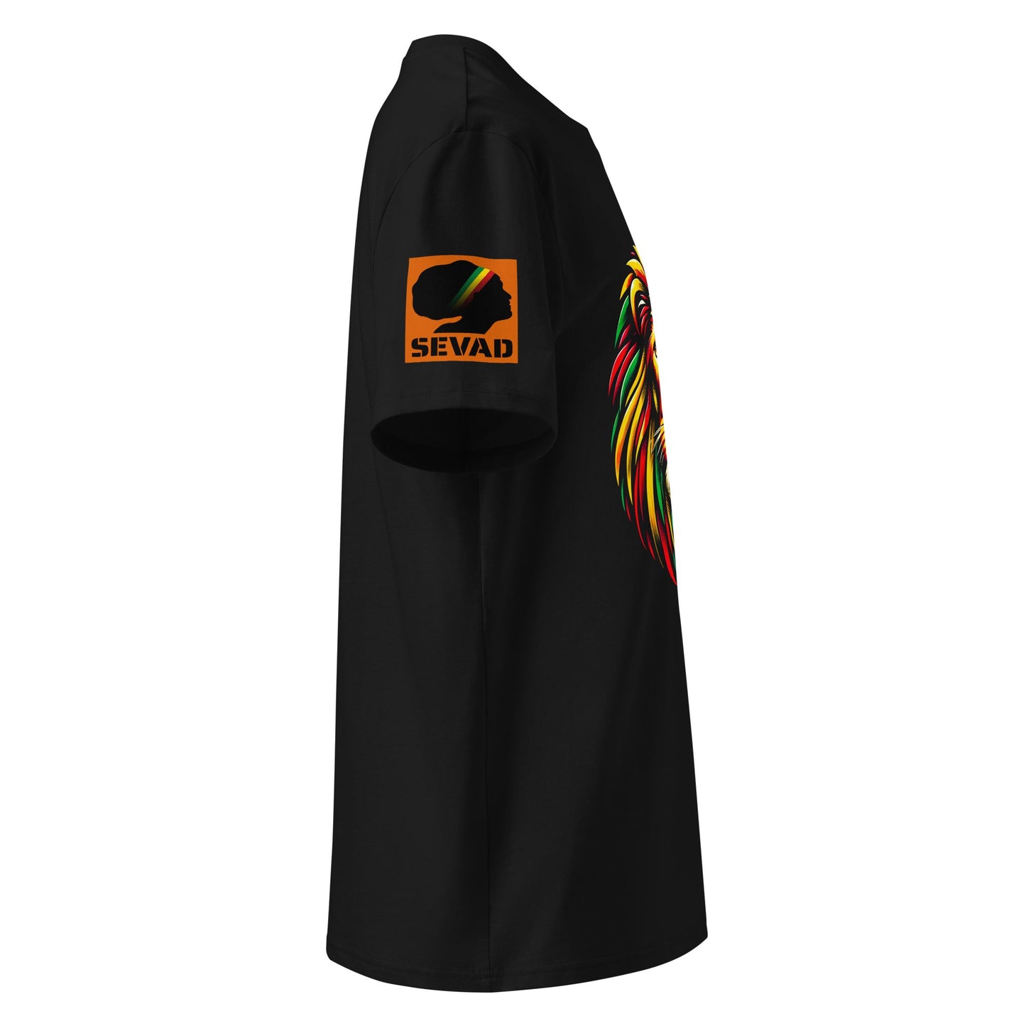 Regal Rasta Lion: Unisex organic cotton t-shirt - SEVAD MUSIC HOUSE - T-Shirt - SEVAD MUSIC HOUSE - 1995719_11869 - Black - S - Regal Rasta Lion: Unisex organic cotton t-shirt