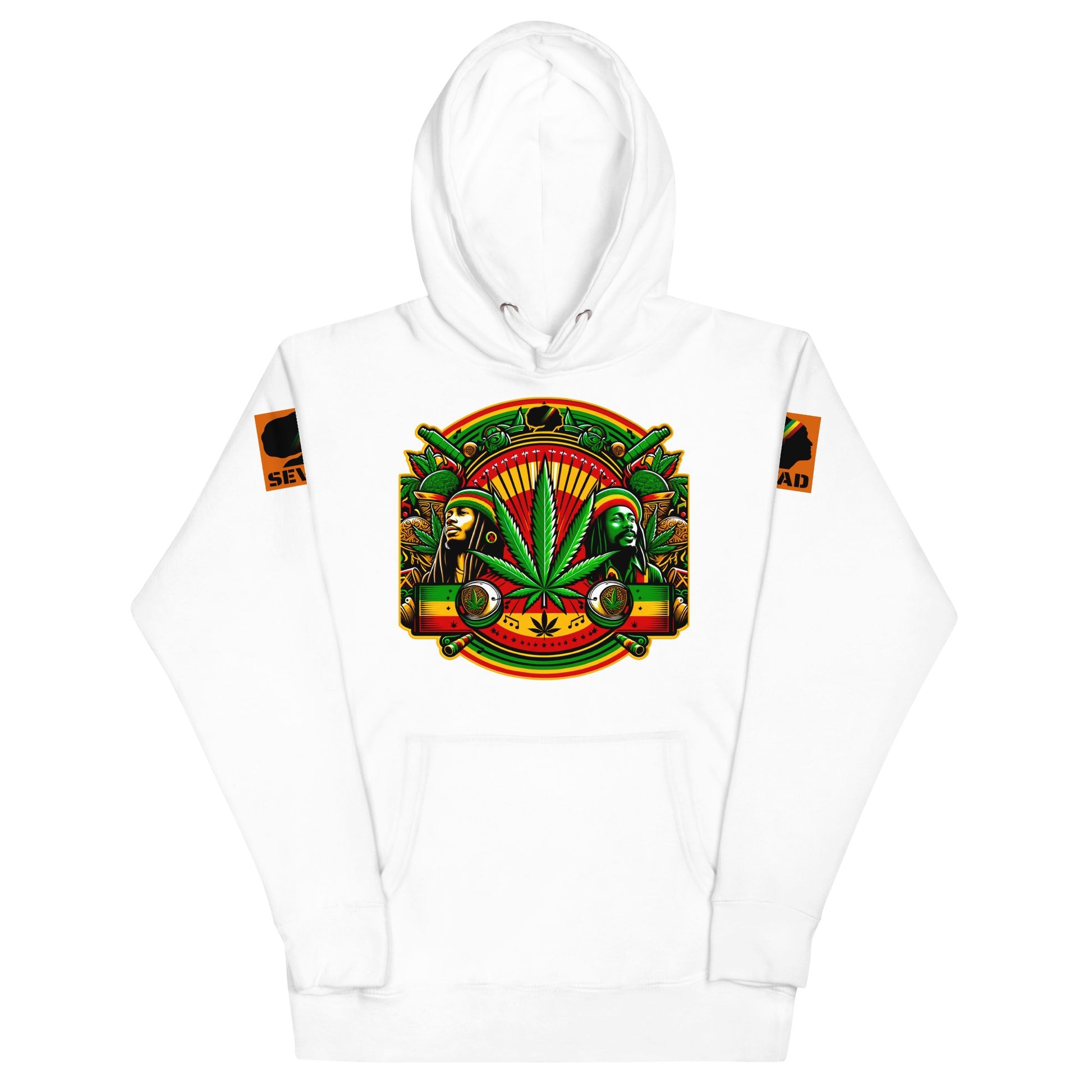 Reggae Roots: Unisex Hoodie - SEVAD MUSIC HOUSE - Hoodie - SEVAD MUSIC HOUSE - 9403930_10774 - White - S - Reggae Roots: Unisex Hoodie