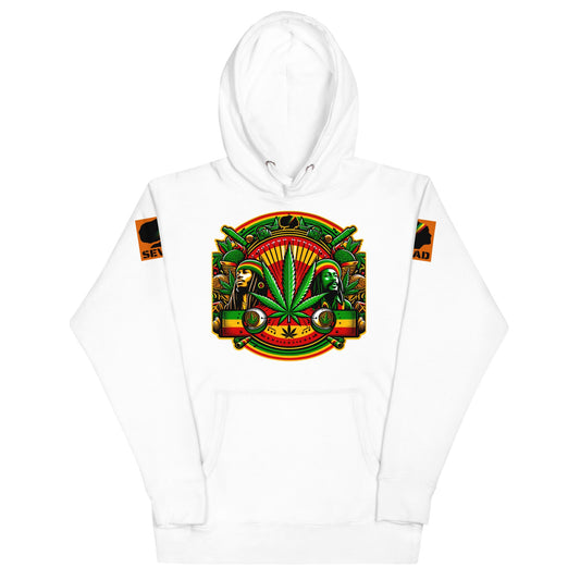 Reggae Roots: Unisex Hoodie - SEVAD MUSIC HOUSE - Hoodie - SEVAD MUSIC HOUSE - 9403930_10774 - White - S - Reggae Roots: Unisex Hoodie