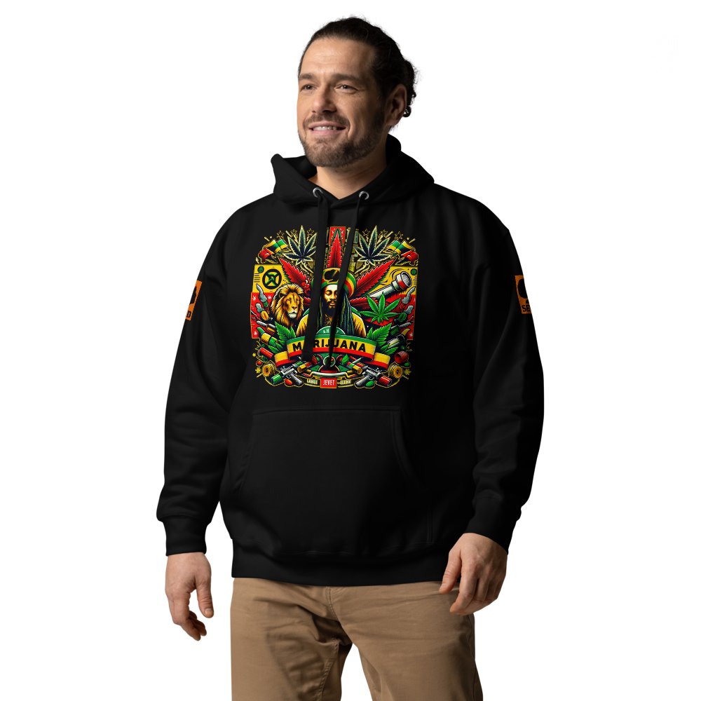 Riddims of the Root: Unisex Hoodie - SEVAD MUSIC HOUSE - Hoodie - SEVAD MUSIC HOUSE - 6351223_10774 - White - S - Riddims of the Root: Unisex Hoodie