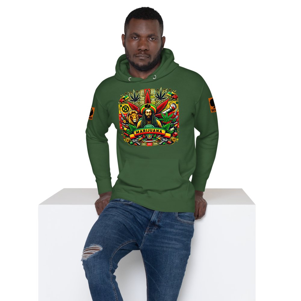 Riddims of the Root: Unisex Hoodie - SEVAD MUSIC HOUSE - Hoodie - SEVAD MUSIC HOUSE - 6351223_10774 - White - S - Riddims of the Root: Unisex Hoodie