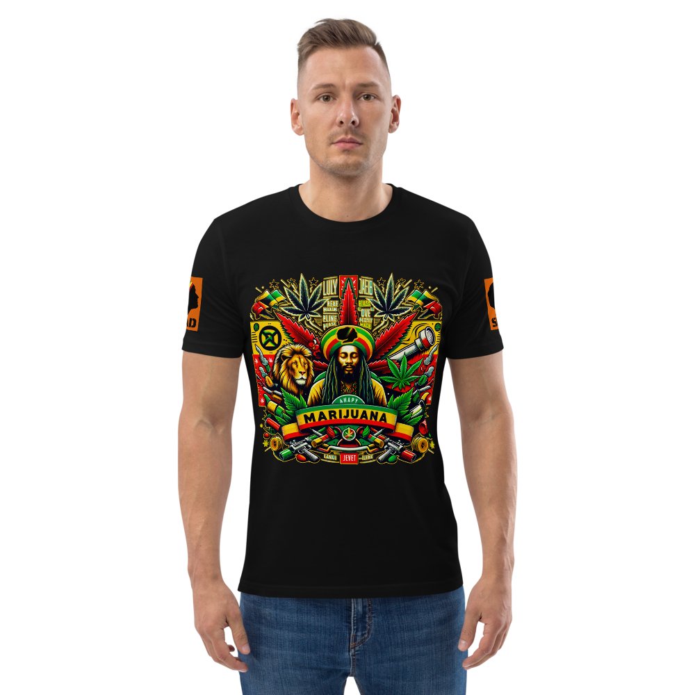 Riddims of the Root: Unisex organic cotton t-shirt - SEVAD MUSIC HOUSE - T-Shirt - SEVAD MUSIC HOUSE - 4653838_11864 - White - S - Riddims of the Root: Unisex organic cotton t-shirt