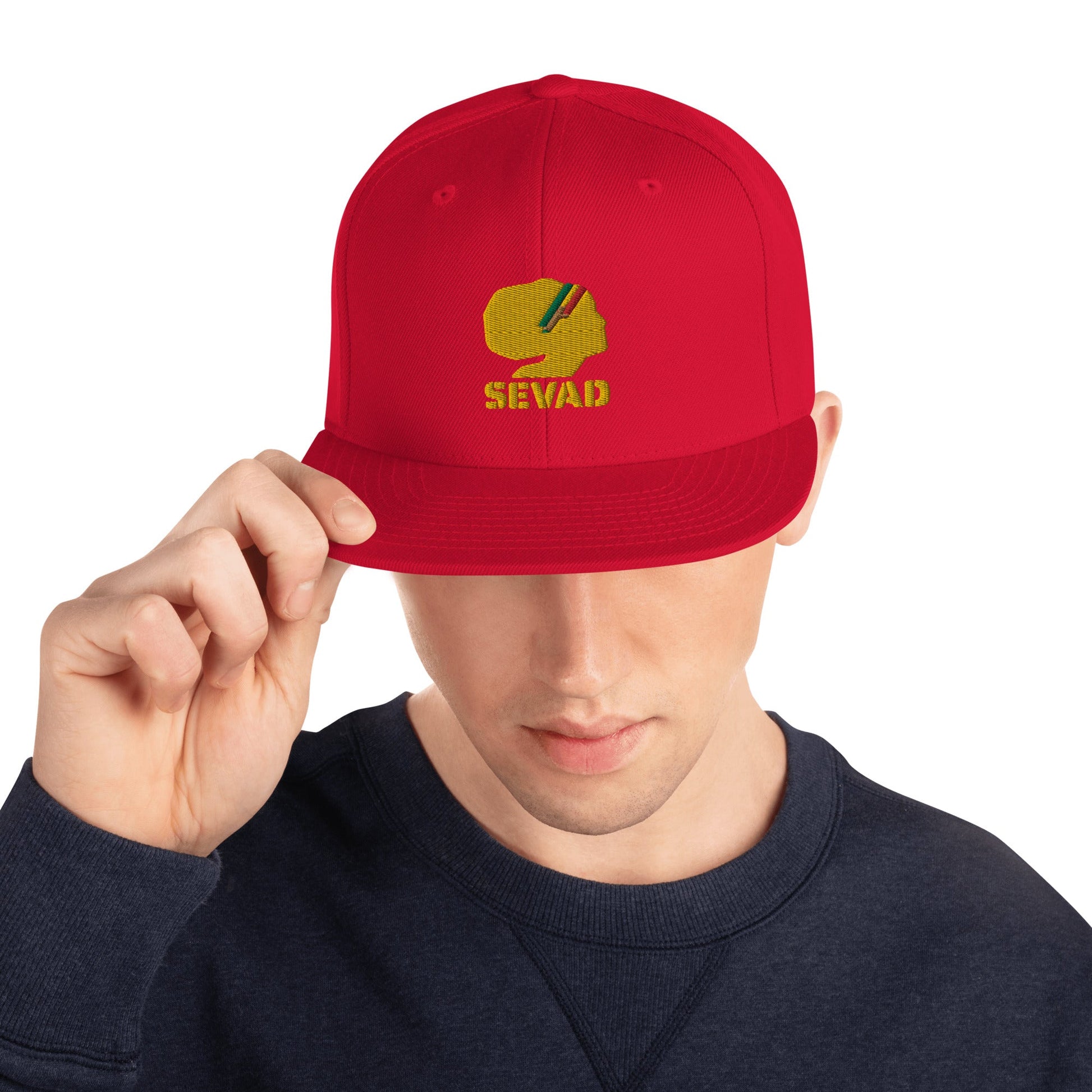 SEVAD Snapback Hat - SEVAD MUSIC HOUSE - Snapback Hat - SEVAD MUSIC HOUSE - 7123262_4806 - Red - - SEVAD Snapback Hat