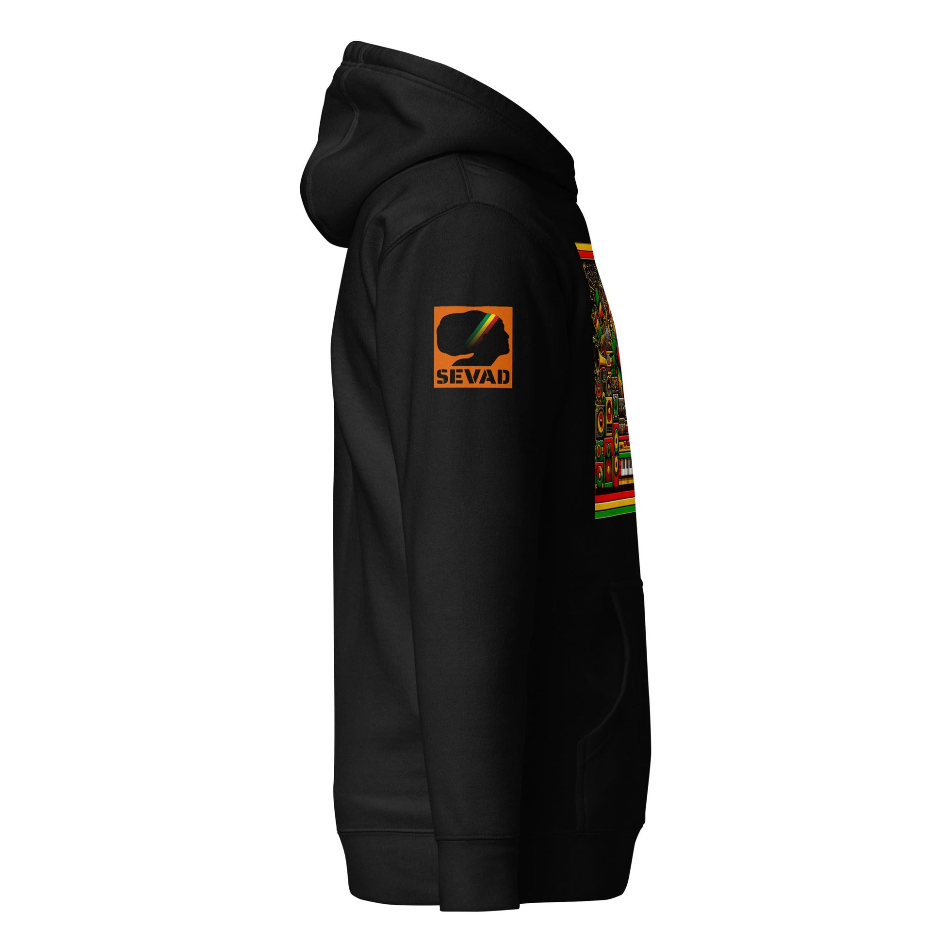Soul of Reggae: Unisex Hoodie - SEVAD MUSIC HOUSE - Hoodie - SEVAD MUSIC HOUSE - 4473249_10779 - Black - S - Soul of Reggae: Unisex Hoodie