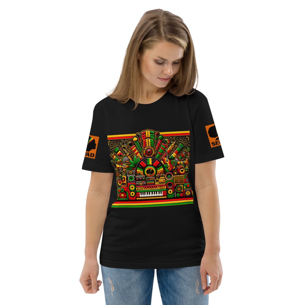 Soul of Reggae: Unisex organic cotton t-shirt - SEVAD MUSIC HOUSE - T-Shirt - SEVAD MUSIC HOUSE - 5991809_11869 - Black - S - Soul of Reggae: Unisex organic cotton t-shirt