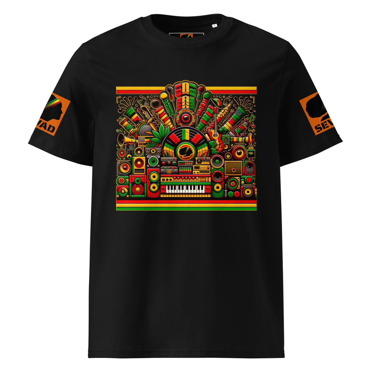 Soul of Reggae: Unisex organic cotton t-shirt - SEVAD MUSIC HOUSE - T-Shirt - SEVAD MUSIC HOUSE - 5991809_11869 - Black - S - Soul of Reggae: Unisex organic cotton t-shirt