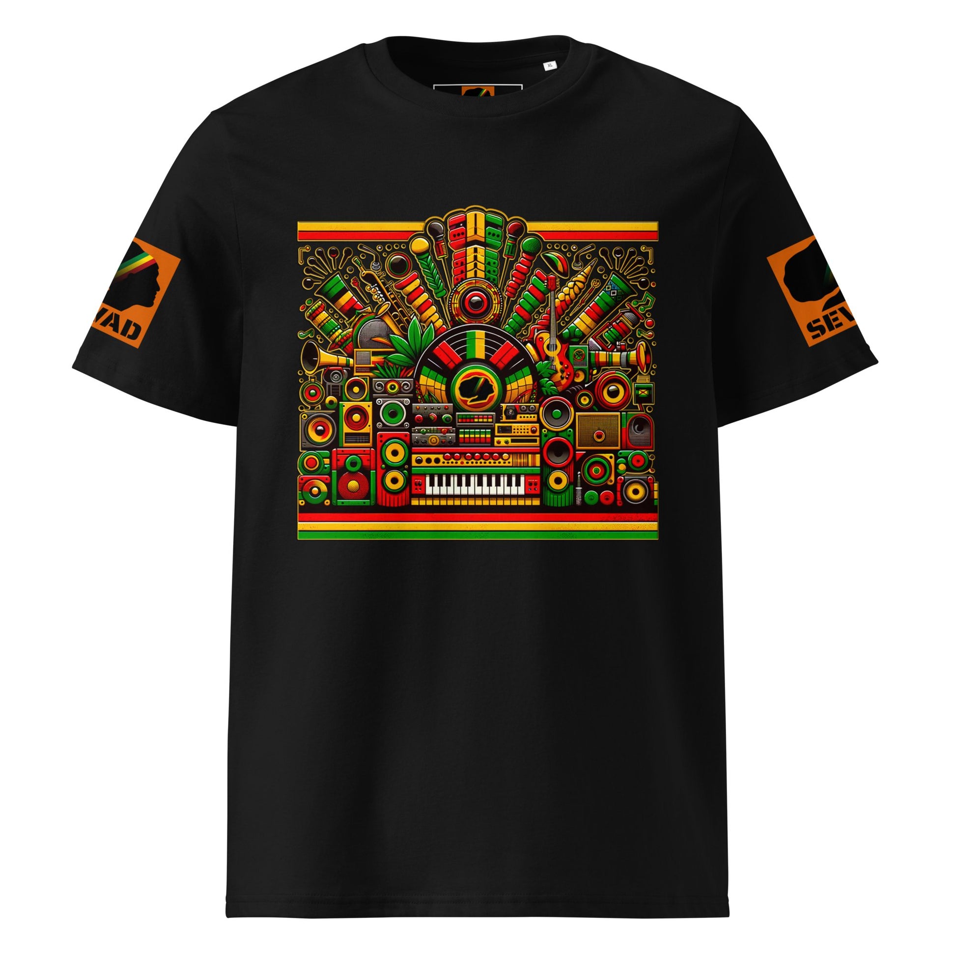 Soul of Reggae: Unisex organic cotton t-shirt - SEVAD MUSIC HOUSE - T-Shirt - SEVAD MUSIC HOUSE - 5991809_11869 - Black - S - Soul of Reggae: Unisex organic cotton t-shirt