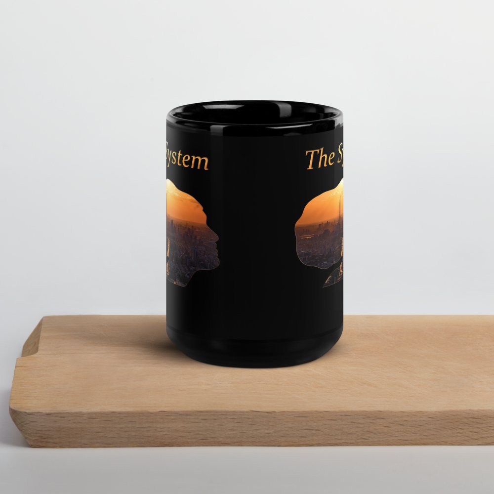 THE SYSTEM: Black Glossy Mug - SEVAD MUSIC HOUSE - Mug - SEVAD MUSIC HOUSE - 7397637_9323 - 11 oz - - THE SYSTEM: Black Glossy Mug