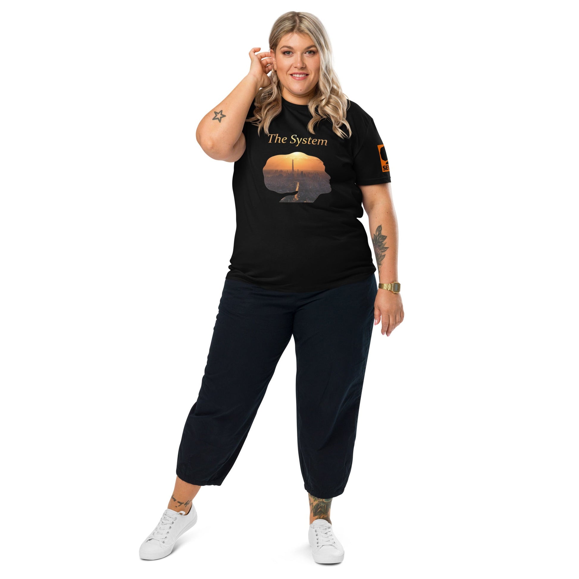 THE SYSTEM: Unisex organic cotton t-shirt - SEVAD MUSIC HOUSE - T-Shirt - SEVAD MUSIC HOUSE - 3881695_11869 - Black - S - THE SYSTEM: Unisex organic cotton t-shirt