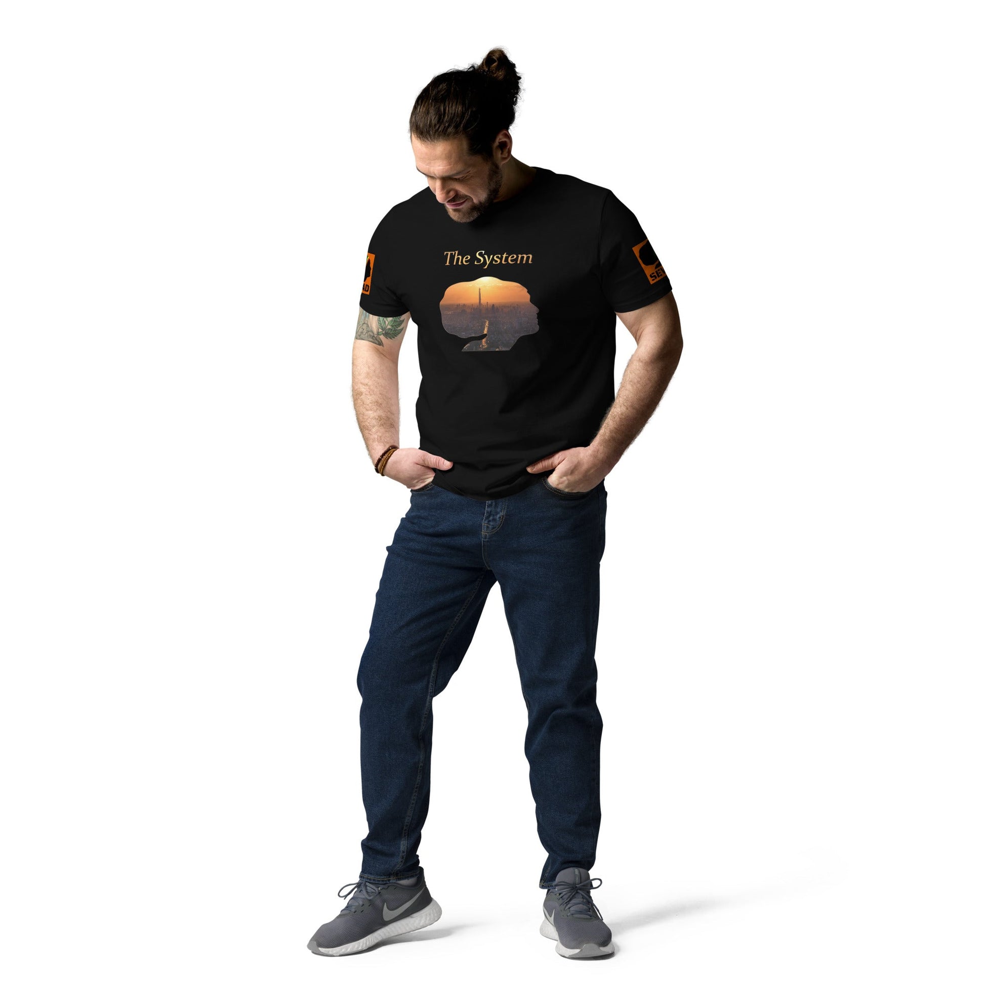 THE SYSTEM: Unisex organic cotton t-shirt - SEVAD MUSIC HOUSE - T-Shirt - SEVAD MUSIC HOUSE - 3881695_11869 - Black - S - THE SYSTEM: Unisex organic cotton t-shirt