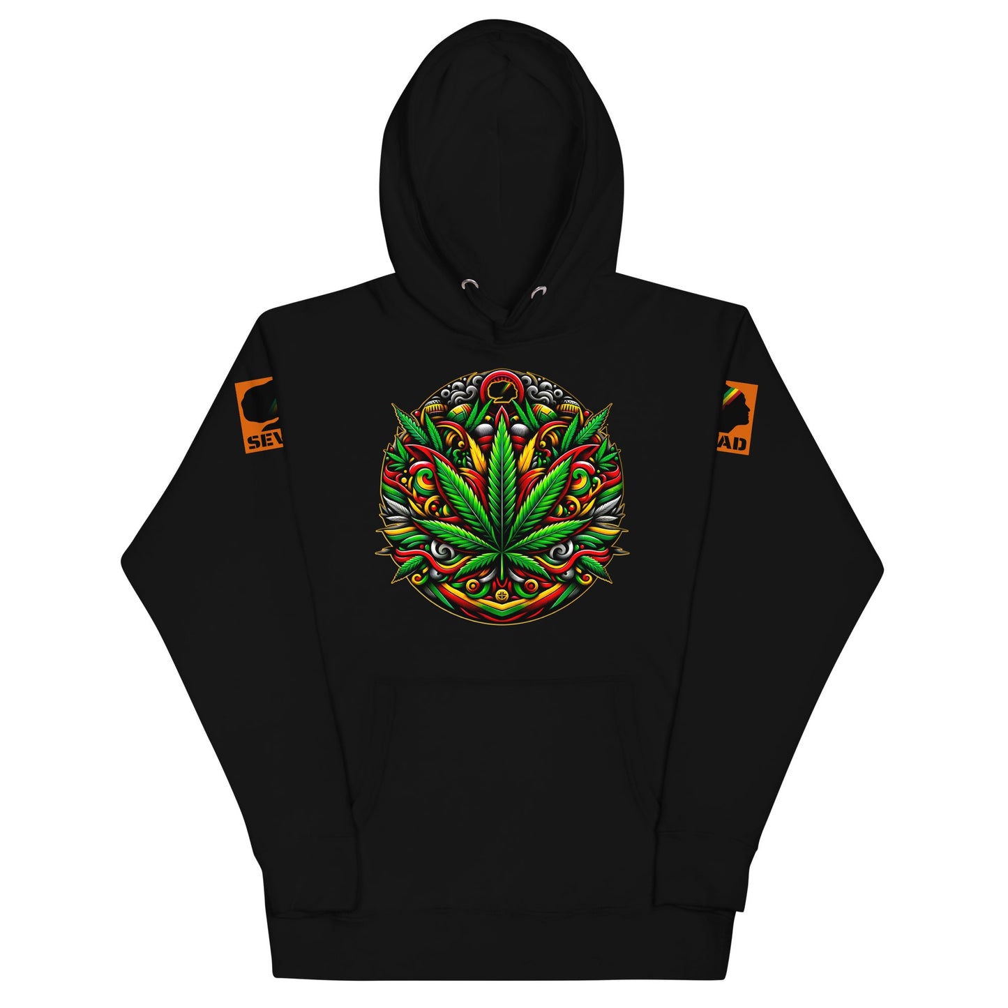 Verdant Vibrance: Unisex Hoodie - SEVAD MUSIC HOUSE - Hoodie - SEVAD MUSIC HOUSE - 5833919_10779 - Black - S - Verdant Vibrance: Unisex Hoodie