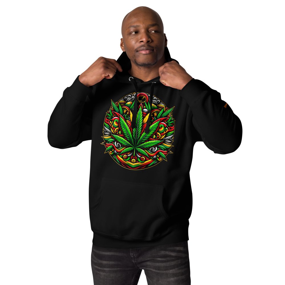 Verdant Vibrance: Unisex Hoodie - SEVAD MUSIC HOUSE - Hoodie - SEVAD MUSIC HOUSE - 5833919_10779 - Black - S - Verdant Vibrance: Unisex Hoodie
